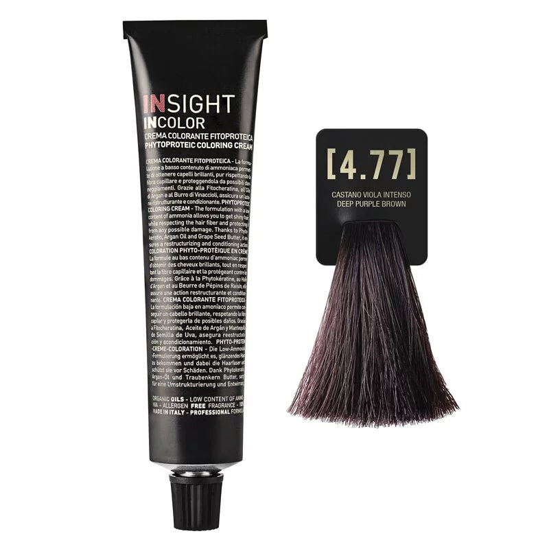 INSIGHT INCOLOR 4.77 DEEP PURPLE BROWN 100 ML.