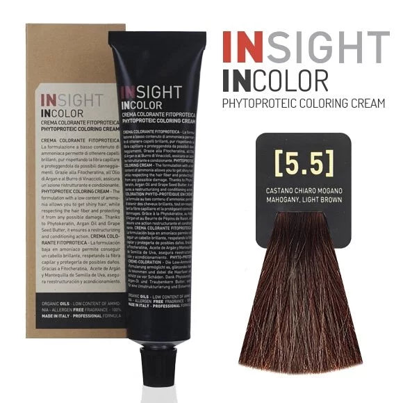 INSIGHT INCOLOR 5.5 MAHOGANY LIGHT BROWN 100 ML.