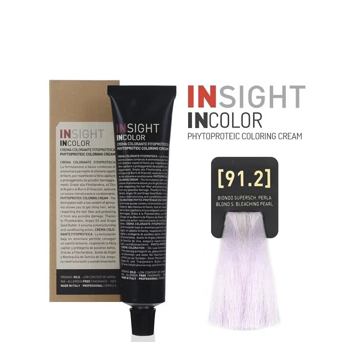 INSIGHT INCOLOR 91.2 PEARL SUPER BLEACHING BLOND 100 ML.