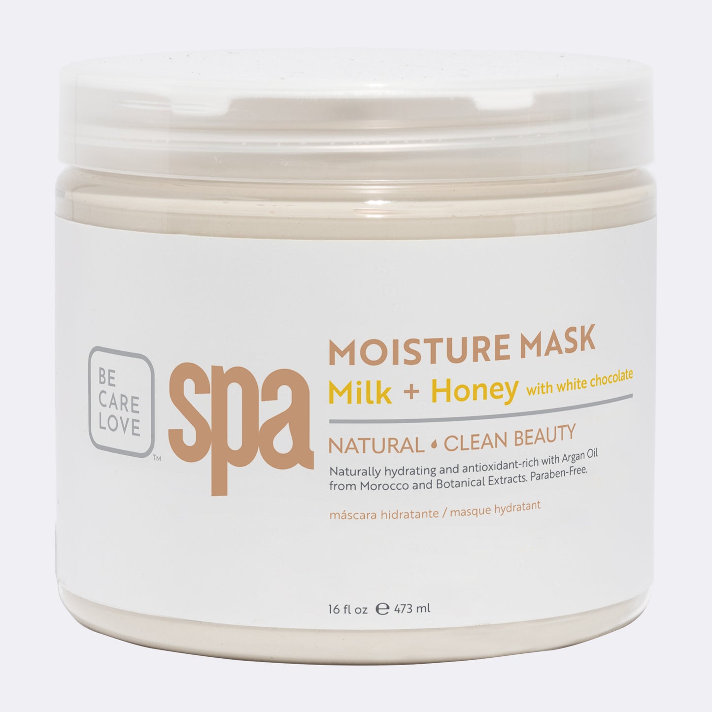 BCL SPA Moisture Mask, Milk and Honey White Chocolate, 16 oz