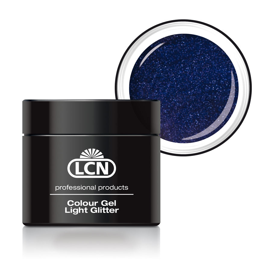 LCN Light Glitter Colour Gel, 8 Deep Lilac, 5ml