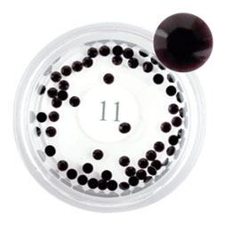 LCN Rhinestones, 11 Black, 50pcs