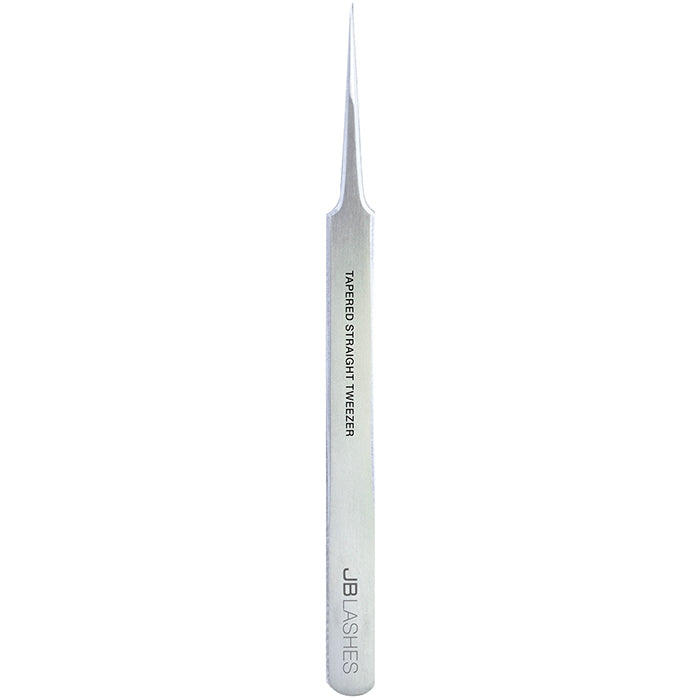 JB Lash Pro Tapered Straight Tweezers, Stainless Steel