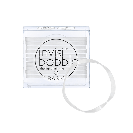 invisibobble Hair Tie, Basic, Crystal Clear