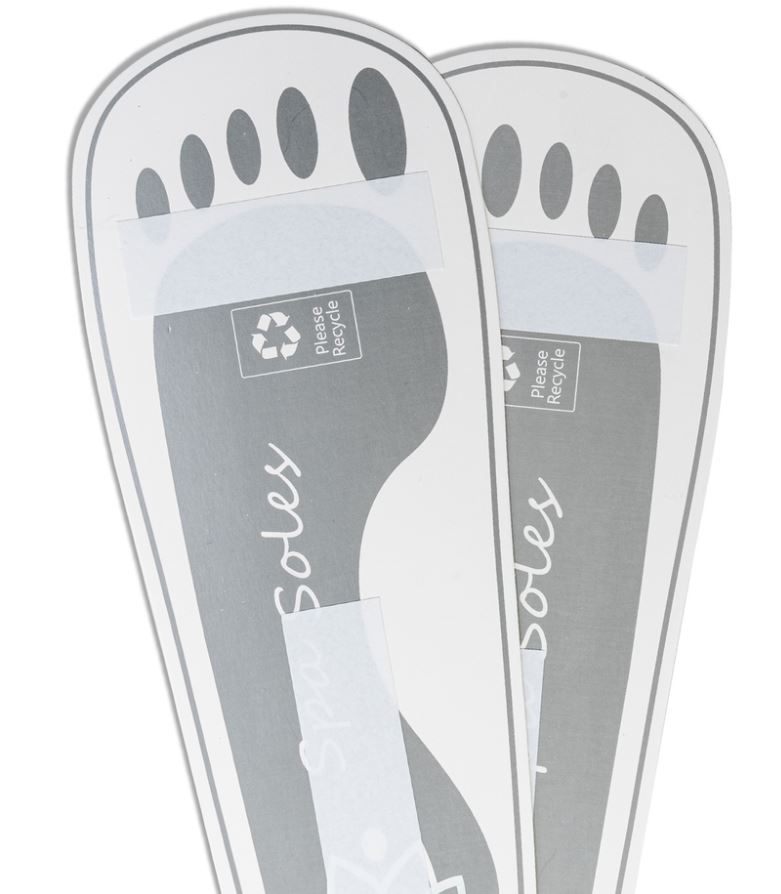 Strapless Sticky Sandals, cardboard, 25 pair