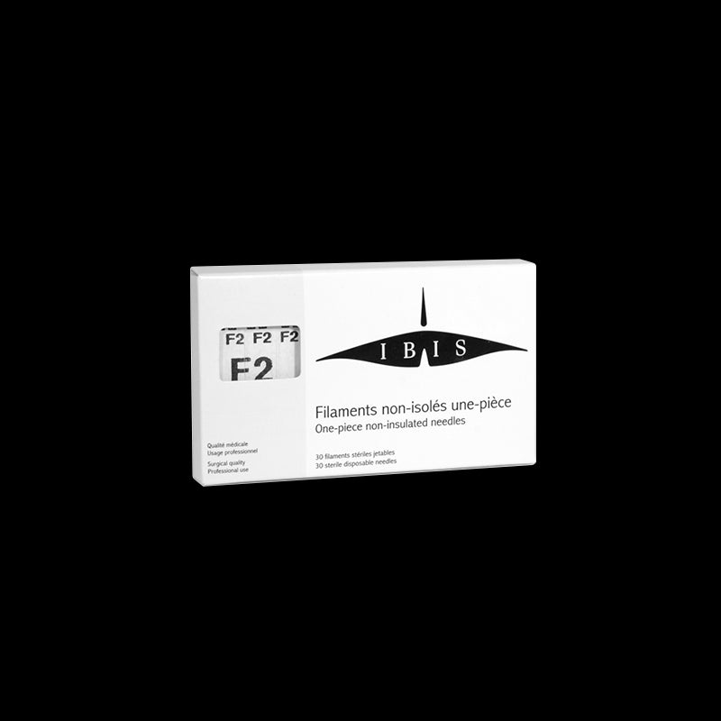 IBIS Stainless Steel Probe for Electrolysis, Non-Insulated, F2, 30pcs