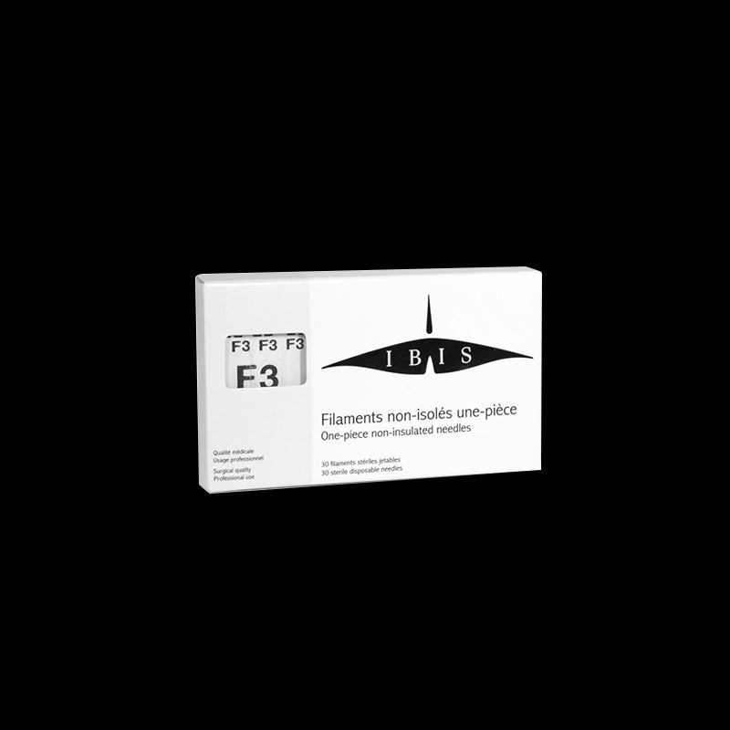 IBIS Stainless Steel Probe for Electrolysis, Non-Insulated, F3, 30pcs