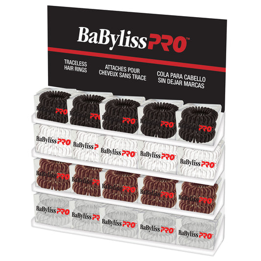 BaBylissPro Traceless Hair Rings - White (3pk)