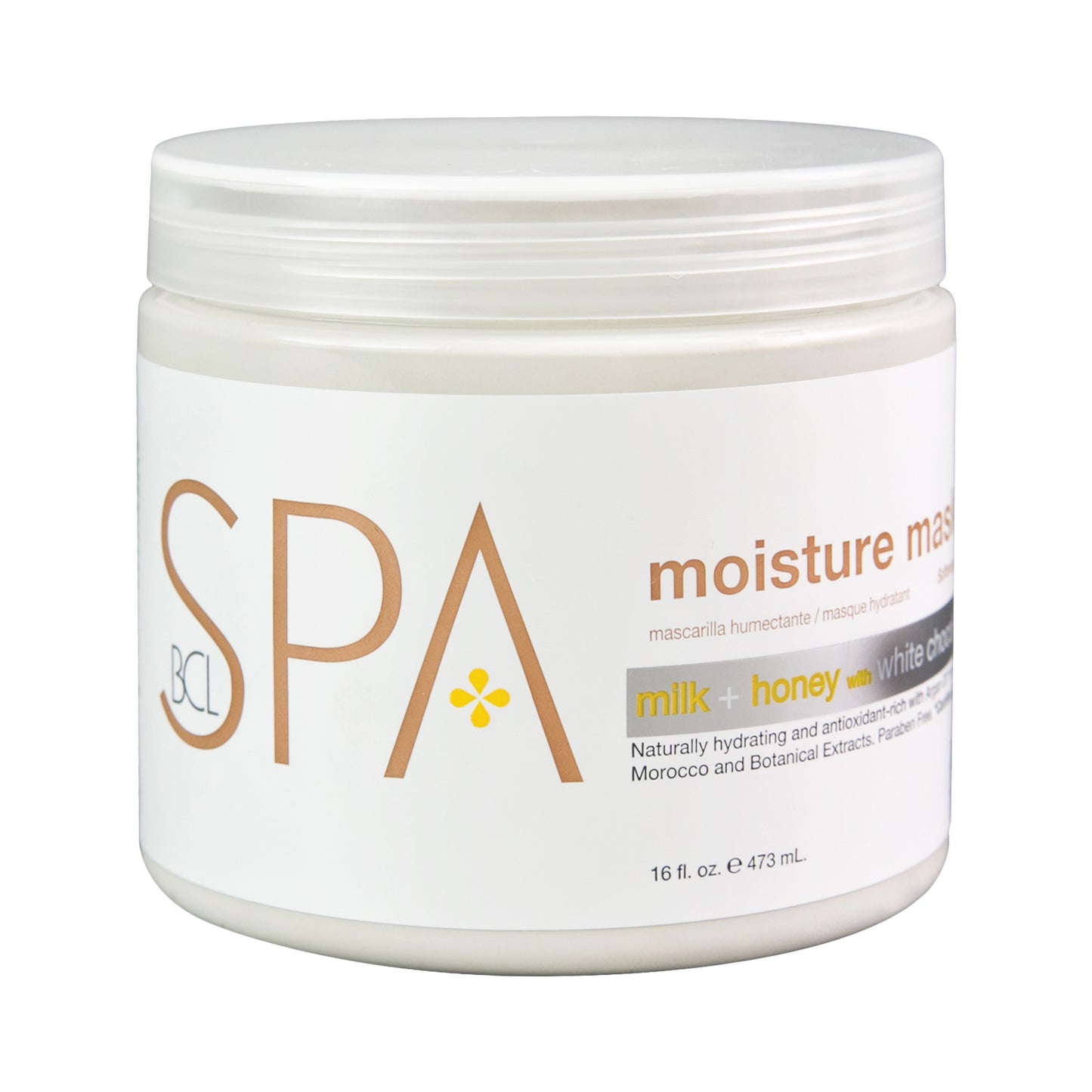 BCL SPA Moisture Mask, Milk and Honey White Chocolate, 16 oz
