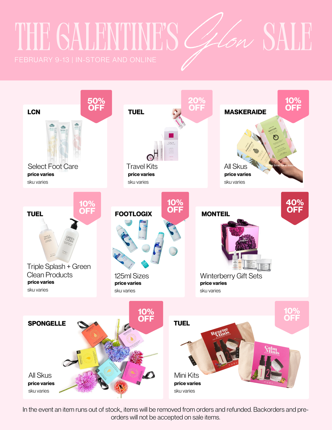 THE GALENTINE'S GLOW SALE