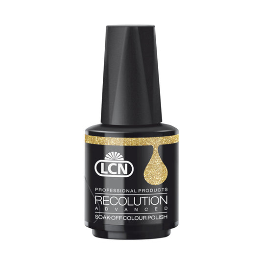 LCN Recolution Advanced UV Gel Polish, 615 glitter gold, 10ml