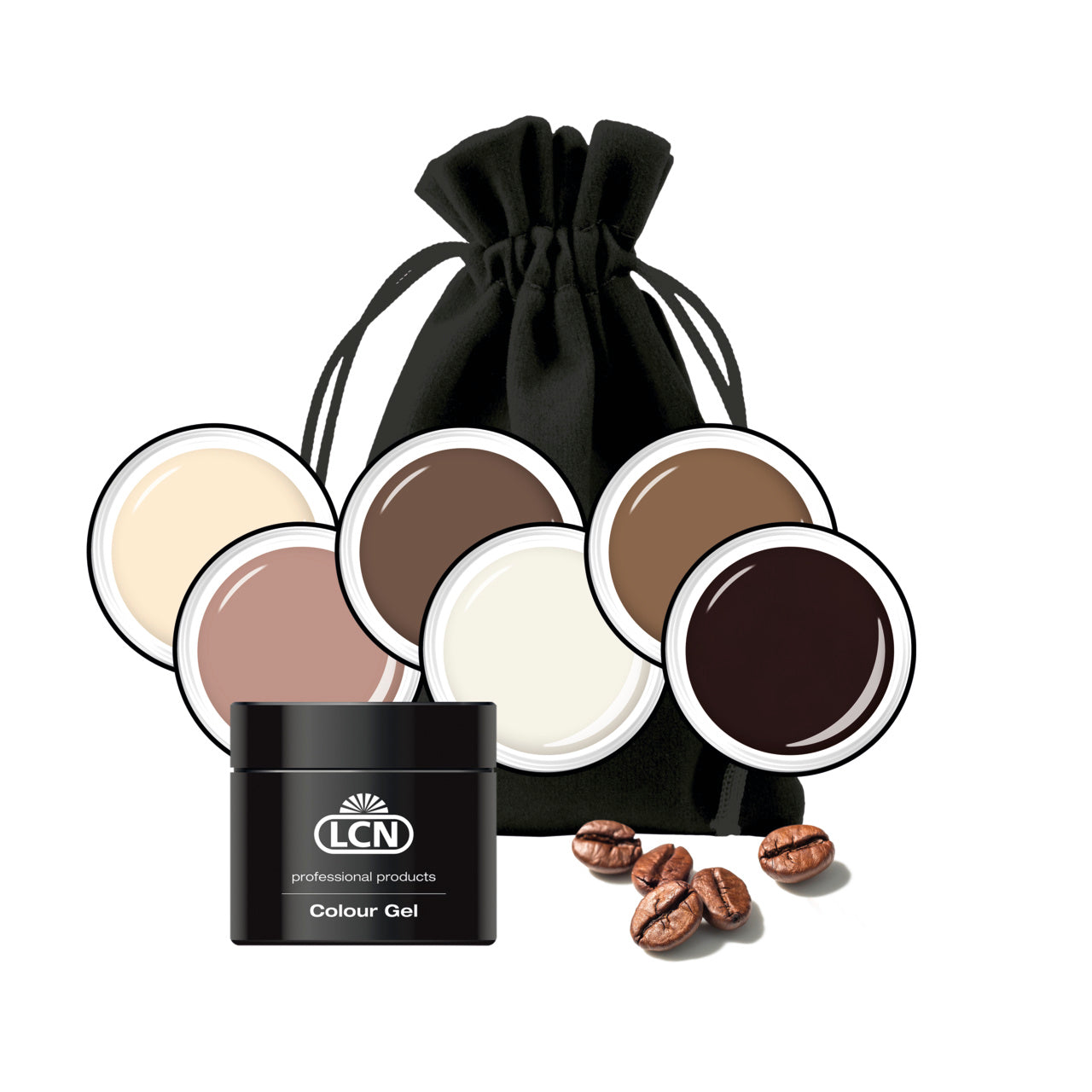 LCN Colour Gel Set, Coffee