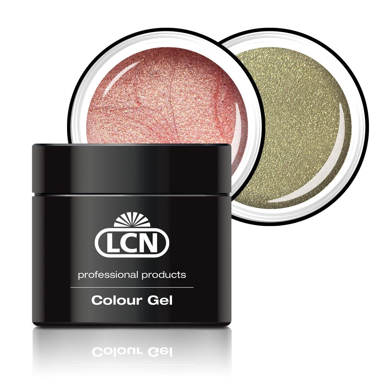 LCN Colour Gel, Christmas Glitter, Champagne, 5ml