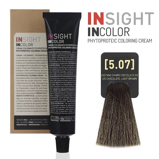 INSIGHT INCOLOR 5.07 ICE CHOCOLATE LIGHT BROWN 100 ML.