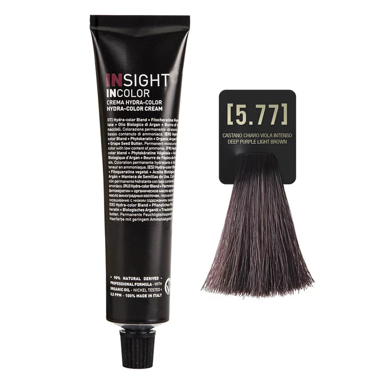 INSIGHT INCOLOR 5.77 DEEP PURPLE LIGHT BROWN 100 ML.