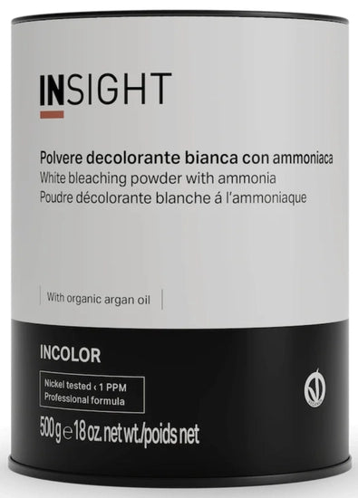 INSIGHT INCOLOR WHITE BLEACHING POWDER WITH AMMONIA 500gr