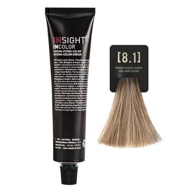 INSIGHT INCOLOR 8.1 ASH LIGHT BLOND 100 ML.