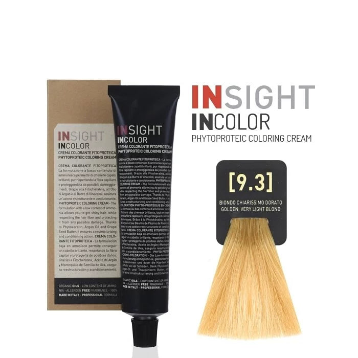 INSIGHT INCOLOR 9.3 GOLDEN VERY LIGHT BLOND 100 ML.