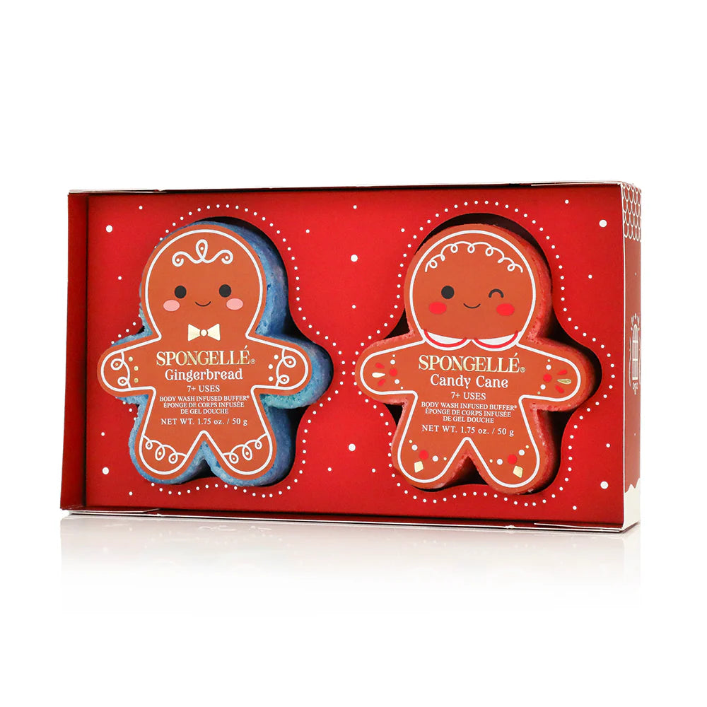 Spongelle Gift Set, Holiday Gingerbread, Sugar and Spice