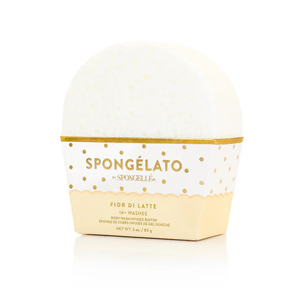 Spongelle Body Wash Infused Buffer, Spongelato, Fior Di Latte, 14+ Uses