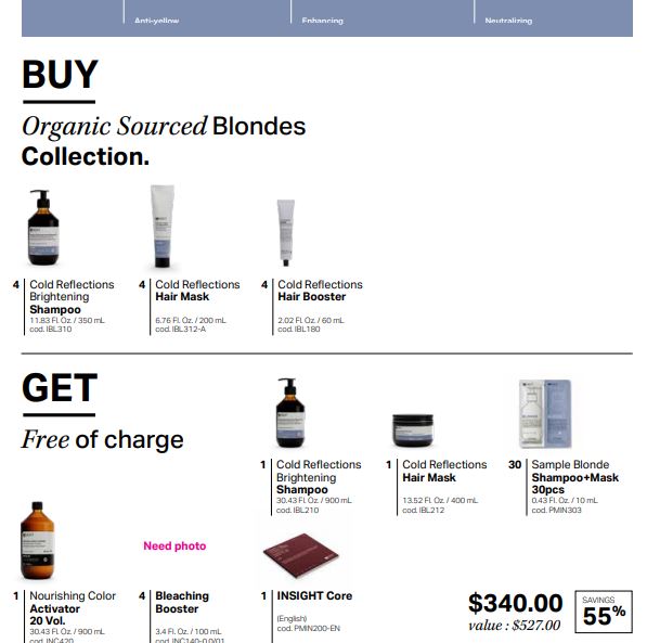 Organic Sourced Blondes Collection