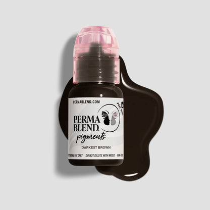 Permablend Brow Shade, Darkest Brown, 0.5oz