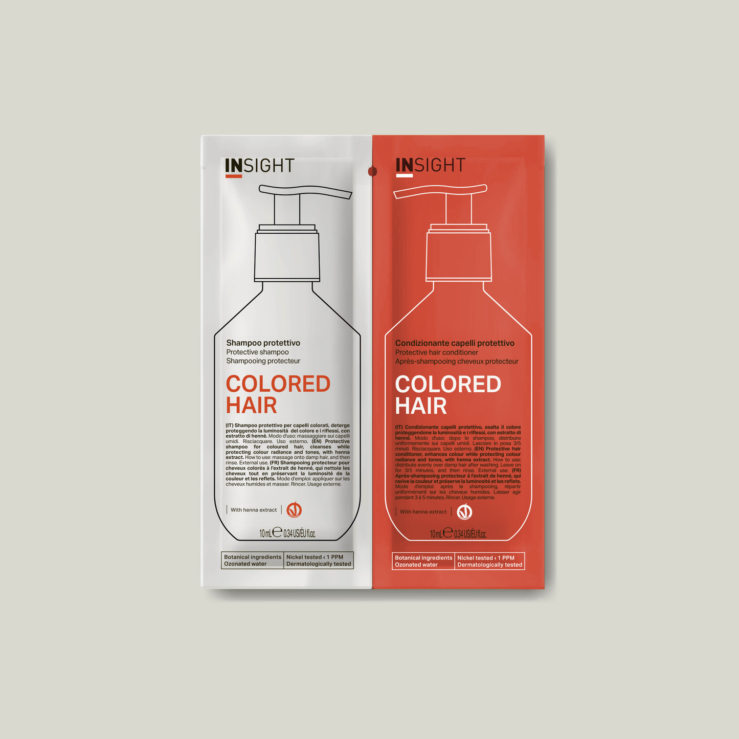 INSIGHT SAMPLE PROTECTIVE SHAMPOO+CONDITIONER 10+10ml