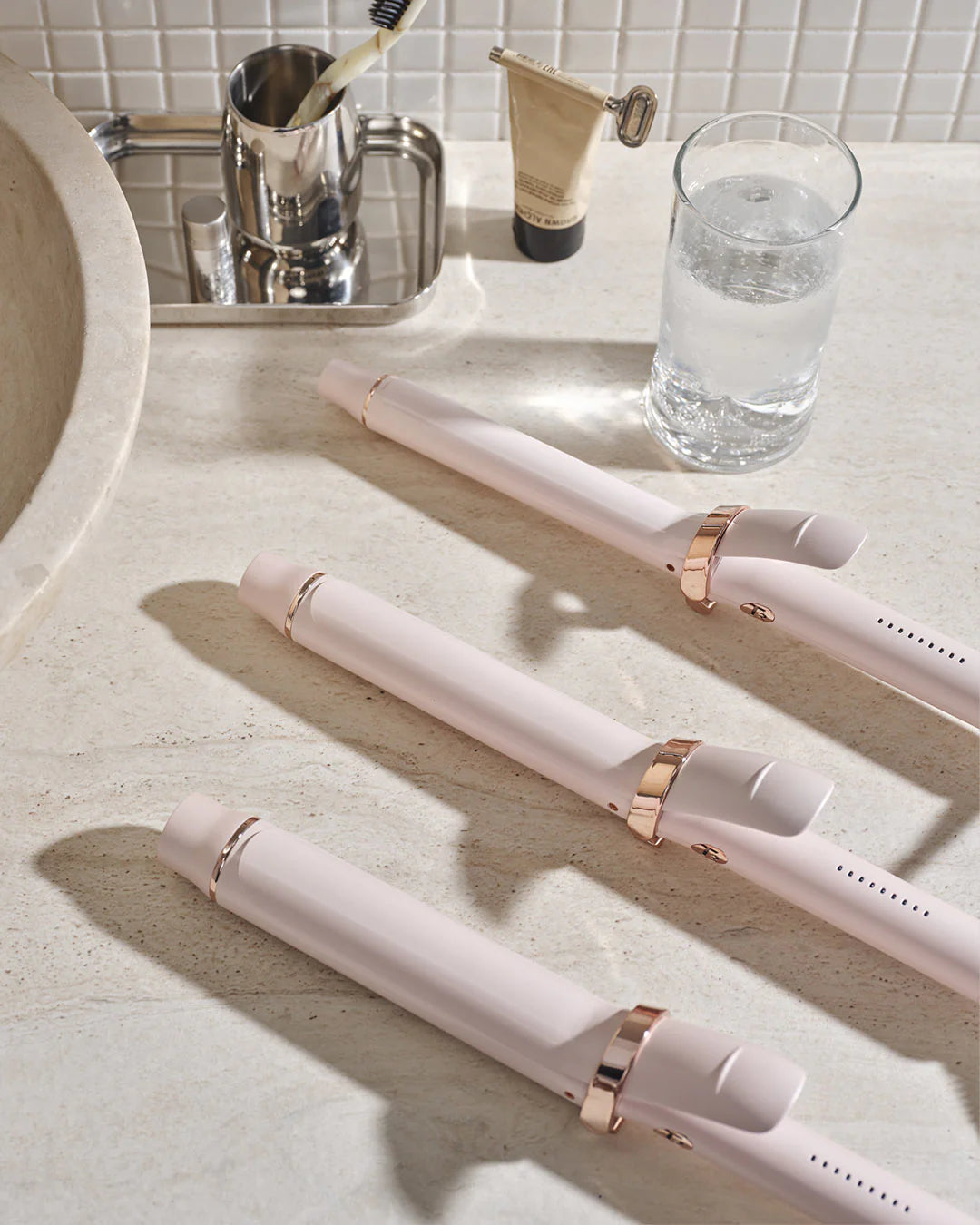 T3 Micro SinglePass Curl Iron Satin Blush 1 inch