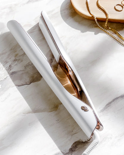 T3 Micro Smart Flat Iron, touch interface, Smooth ID 1 inch, White