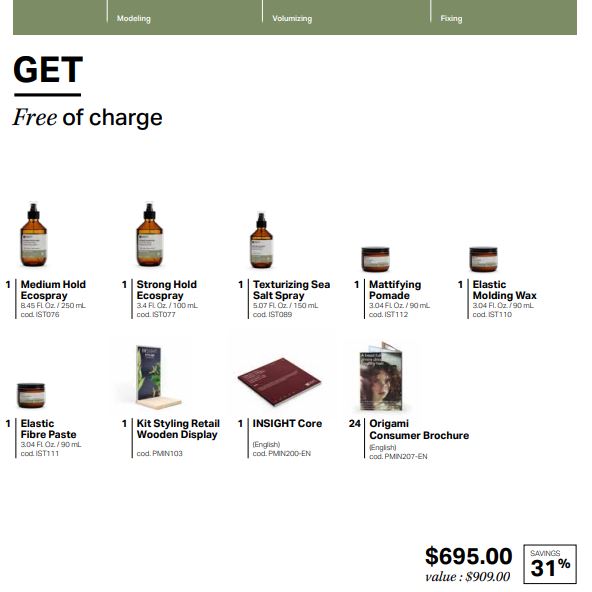 Organic Sourced Styling Finishing Collection