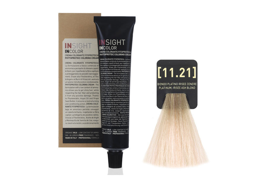 INSIGHT INCOLOR 11.21 PLATINUM IRISEE ASH BLOND 100 ML.