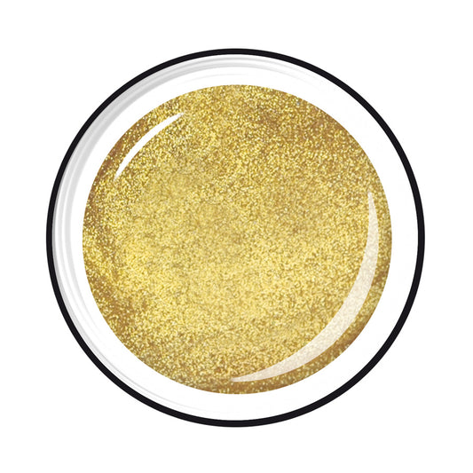 LCN Light Glitter Colour Gel, 1 Light Gold, 5ml