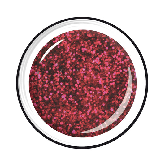 LCN Light Glitter Colour Gel, 4 Deep Red, 5ml