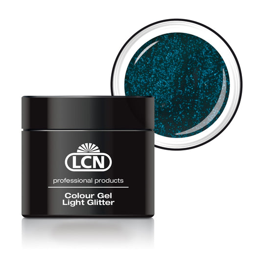 LCN Light Glitter Colour Gel, 9 Blue Sapphire, 5ml