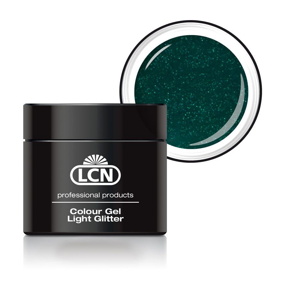 LCN Light Glitter Colour Gel, 10 Eco Green, 5ml