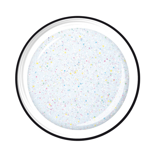 LCN Colour Gel Glitter, 24 White Hologram, 5ml