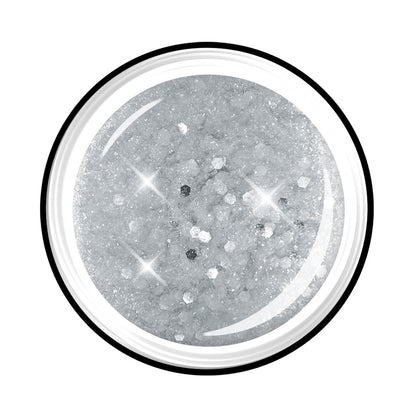 LCN Colour Gel - Glitter, 5ml, big silver show