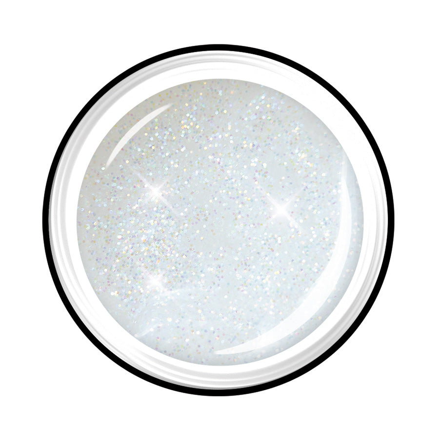 LCN Colour Gel - Glitter, 26 holographic white, 5ml
