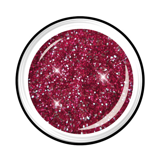 LCN Colour Gel - Glitter, 28 sparkling bordeaux, 5ml