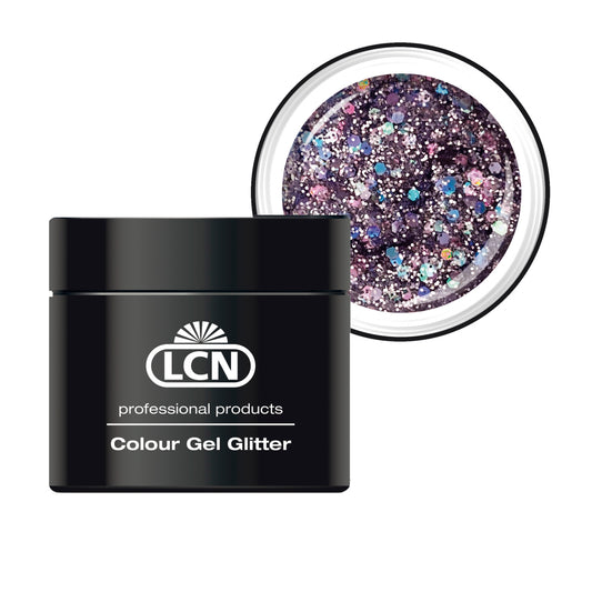 LCN Colour Gel Glitter, XM03 Milky Way, 5ml