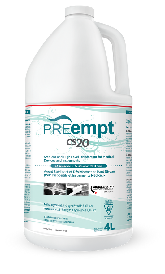 PREempt CS20 Device and Implement Sterilant, 4L