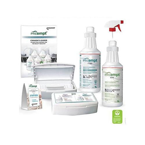 PREEMPT DISENFECTING AND SANITIZING SPA KIT, 5PCS