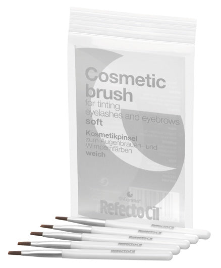 Refectocil Cosmetic Brush, Soft, Silver