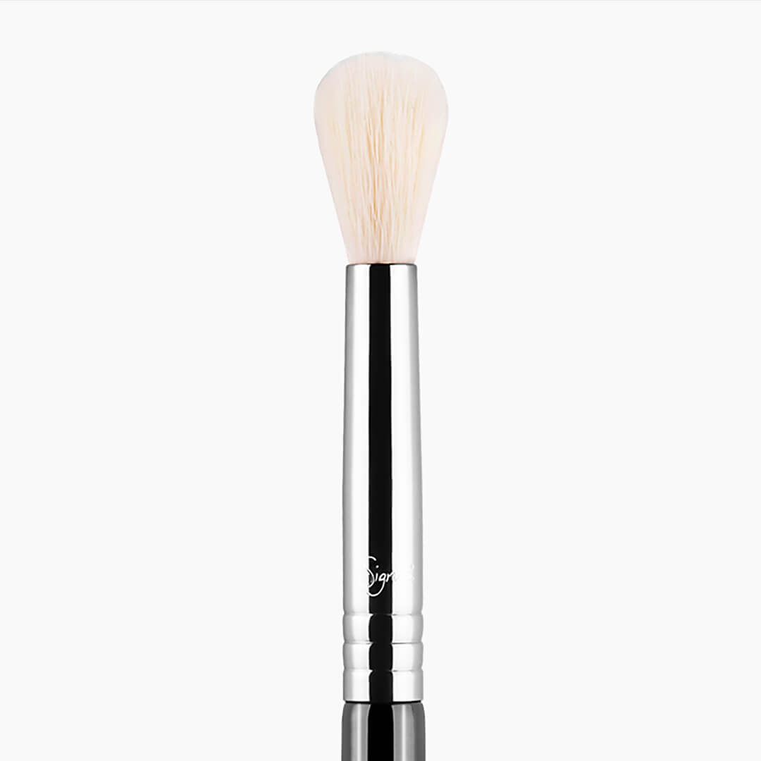 Sigma Makeup Brush, E35 Tapered Blending, Black and Chrome