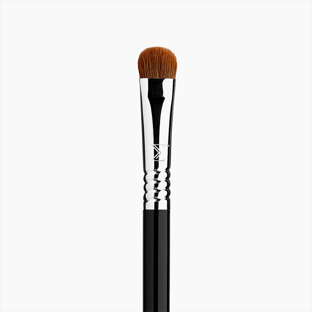 Sigma Makeup Brush, E55 Eye Shading,  Black and Chrome