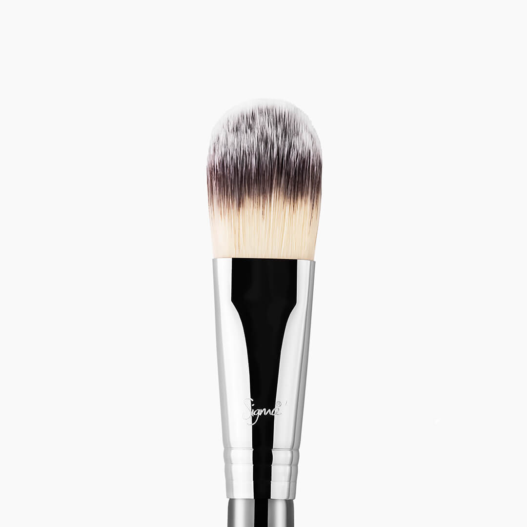 Sigma Makeup Brush, F60 Foundation, Black and Chrome