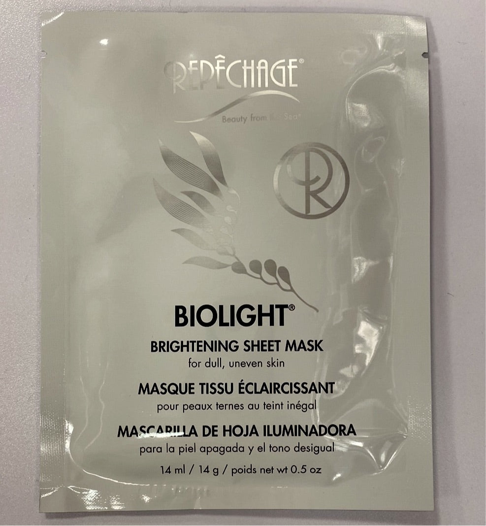 Repechage Biolight Brightening Sheet Mask, each