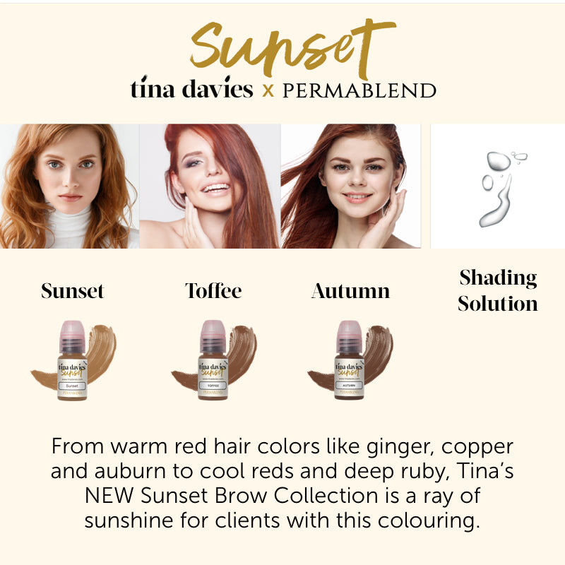 Tina Davies Permablend Sunset Pigment Collection, 4pcs