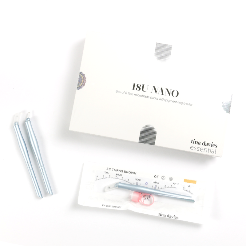 Tina Davies Essential Nano Microblade, 18 U Needle, 8pcs