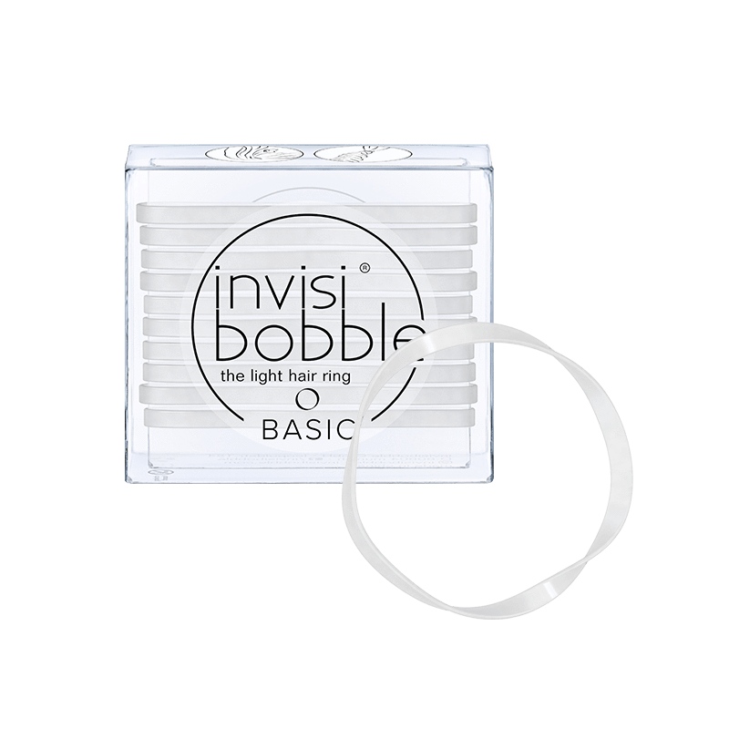 invisibobble Hair Tie, Basic, Crystal Clear